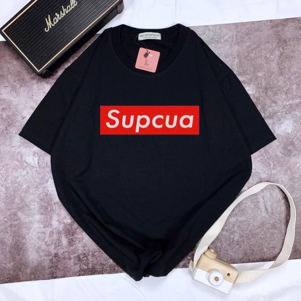Unisex T-shirt Print Words ‘Supcua’